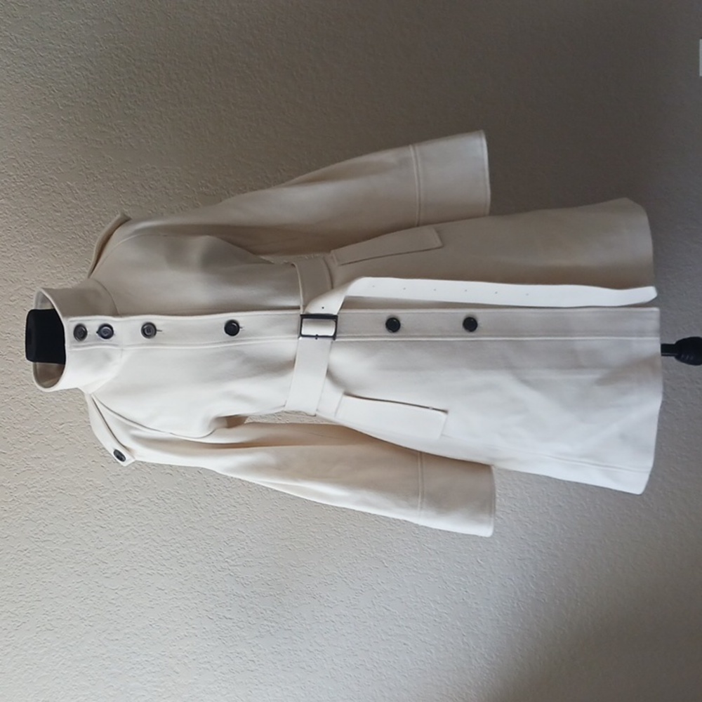 Kenar Cream Wool Coat